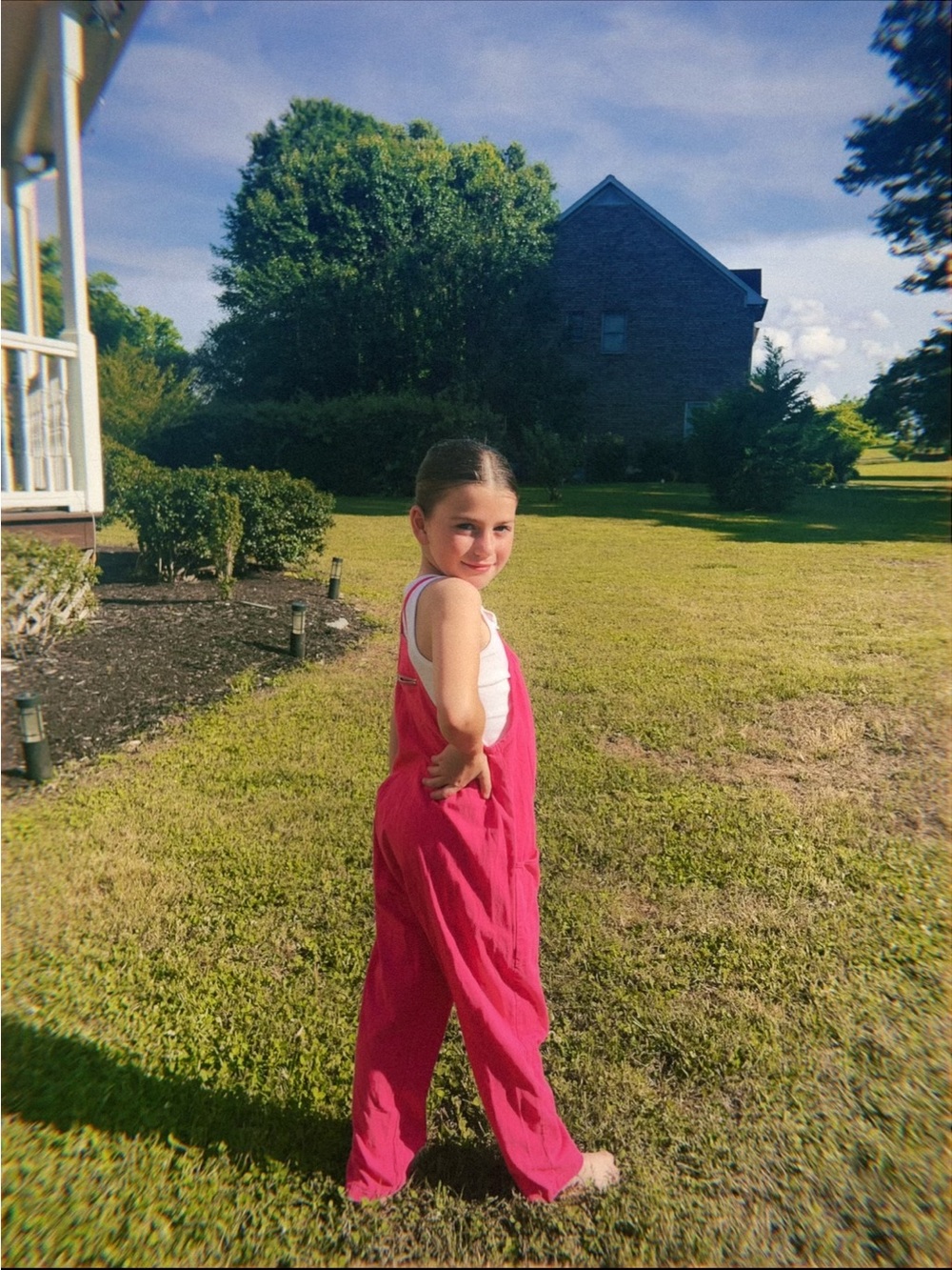 Target Girls' Bright Pink Overalls